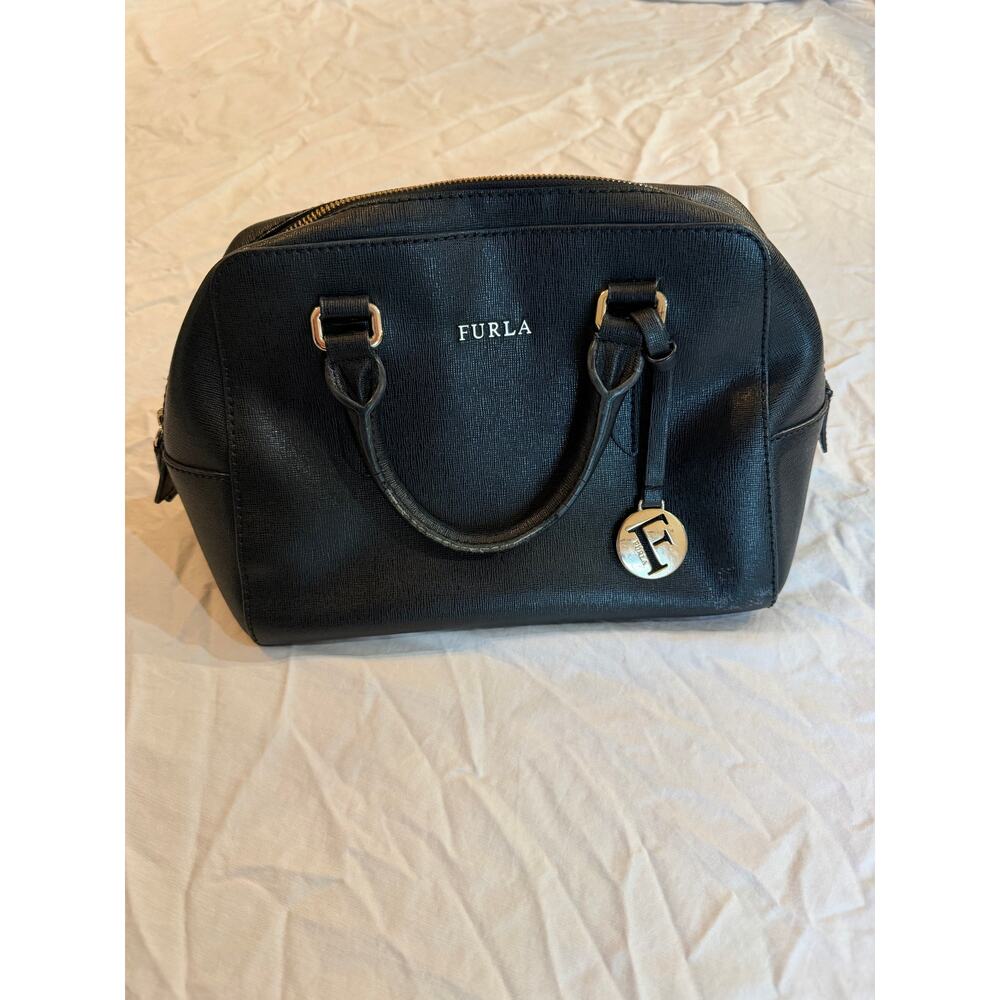 Furla Black Leather Handbag